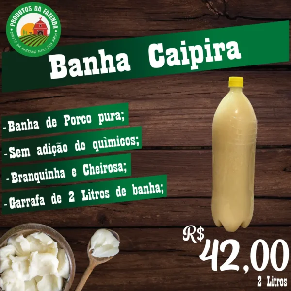 Banha de Porco Caipira - Imagem 2