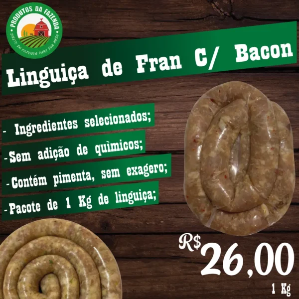 Linguiça de Frango com Bacon - Imagem 2